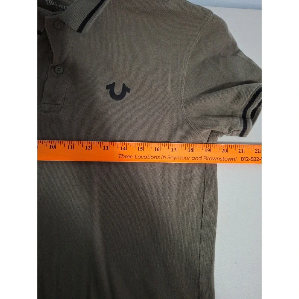 True Religion Medium Green Polo Shirt